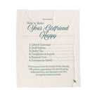 How to Make Your Girlfriend Happy Lovers’ Gifts Sexy Plush Soft Cozy Flirty Blanket