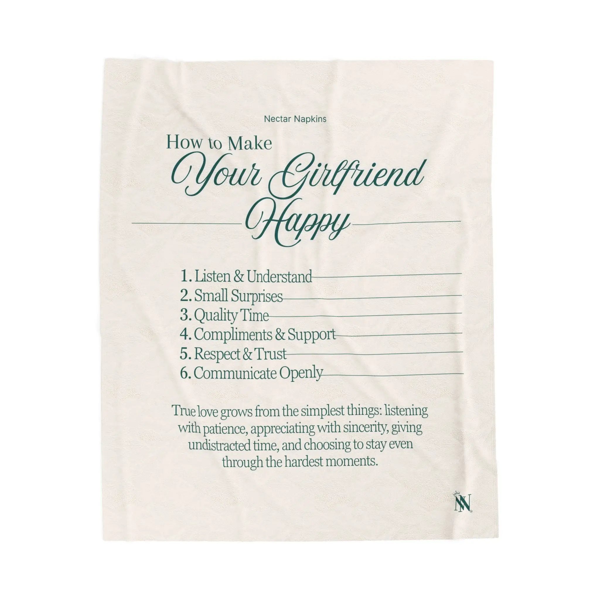 How to Make Your Girlfriend Happy | Mix & Match Soft Fun-Flirty Lovers’ Blankets