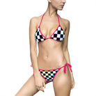 Rainbow Checkered | Mix & Match Fun-Flirty Lovers’ String Bikinis
