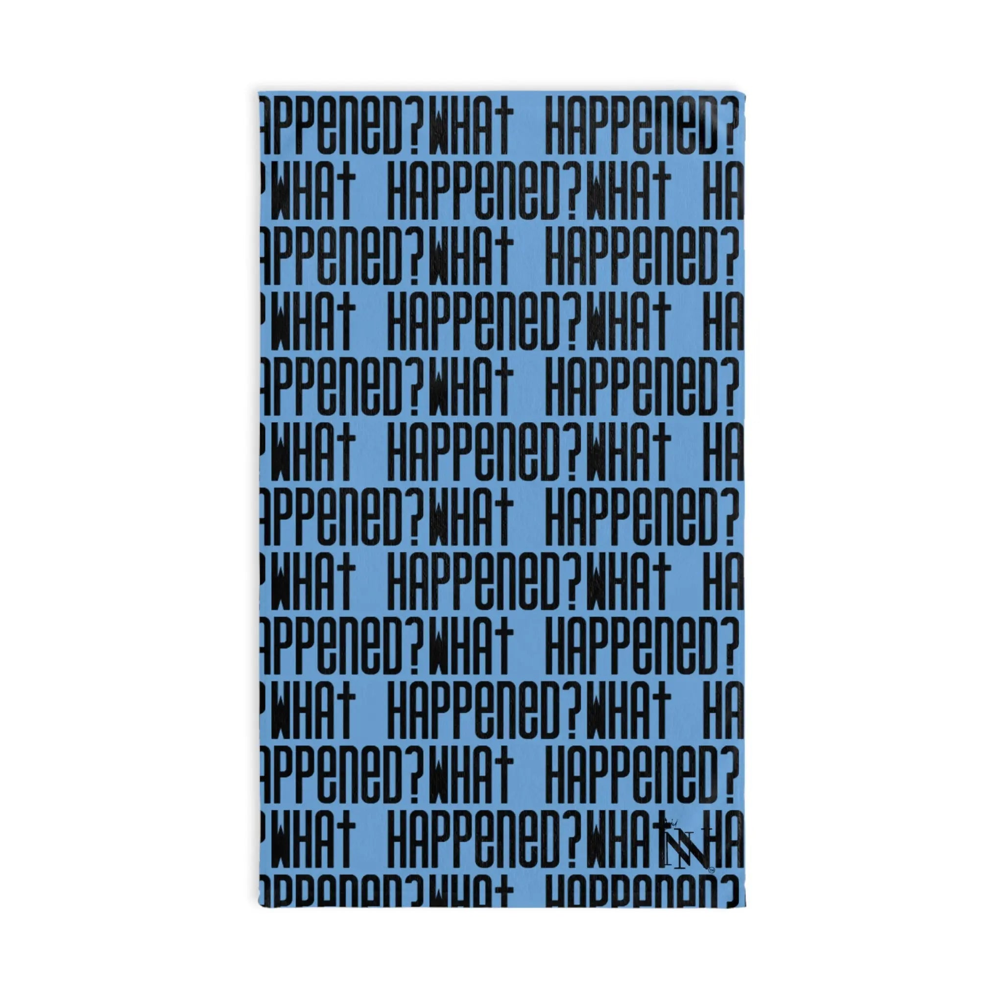 What Happened? Patterned Light Blue Cum Towel