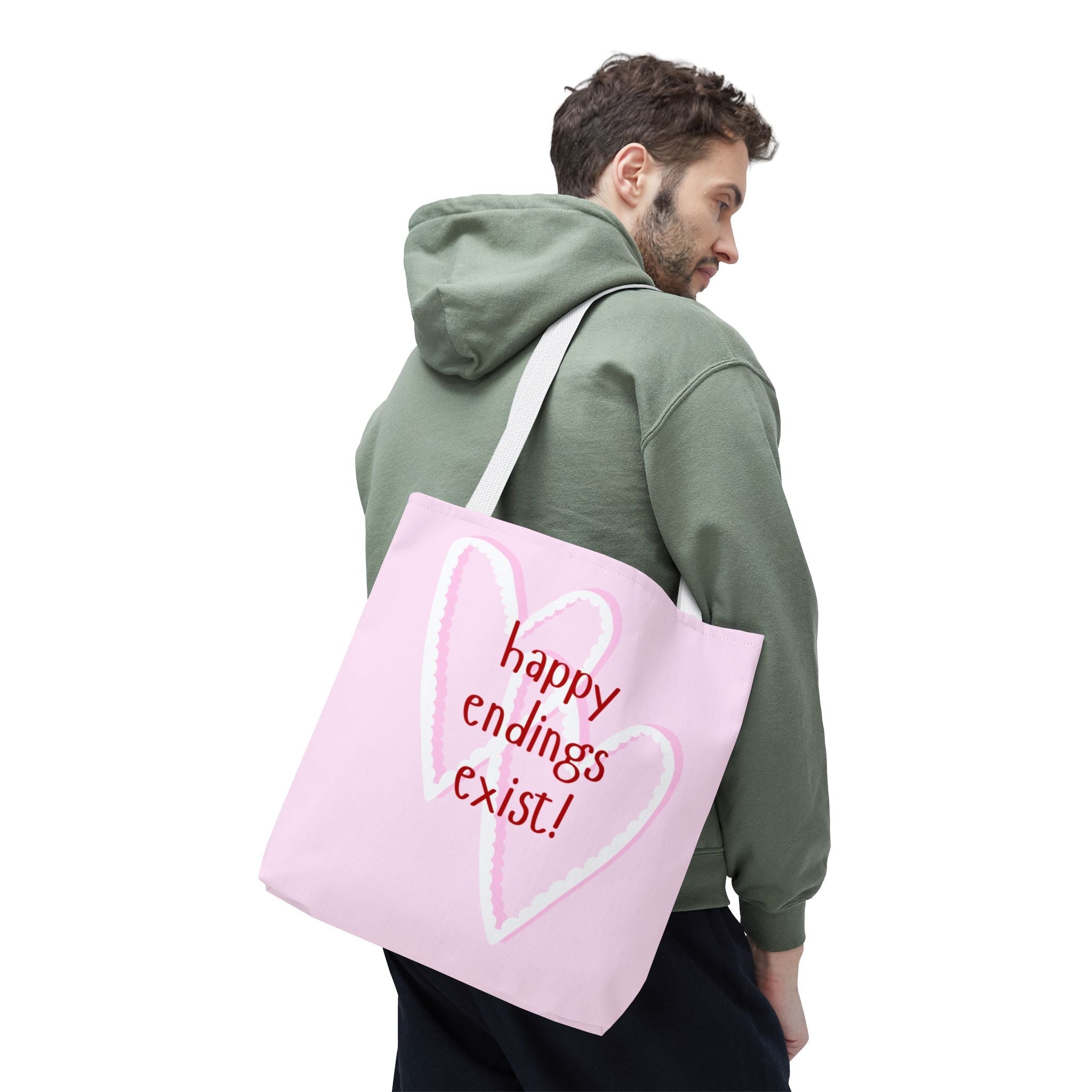 Happy Endings Exist! Two Hearts Tote Bag