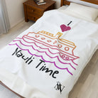 I Love Nauti Time White | Mix & Match Velveteen Fun-Flirty Lovers’ Blankets