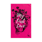 My First Love Real Heart & Flowers Cum Towel