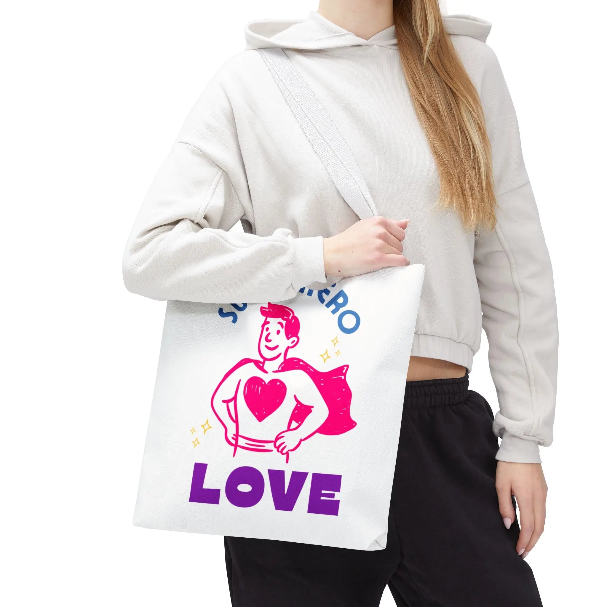 Super Hero Love Tote Bag