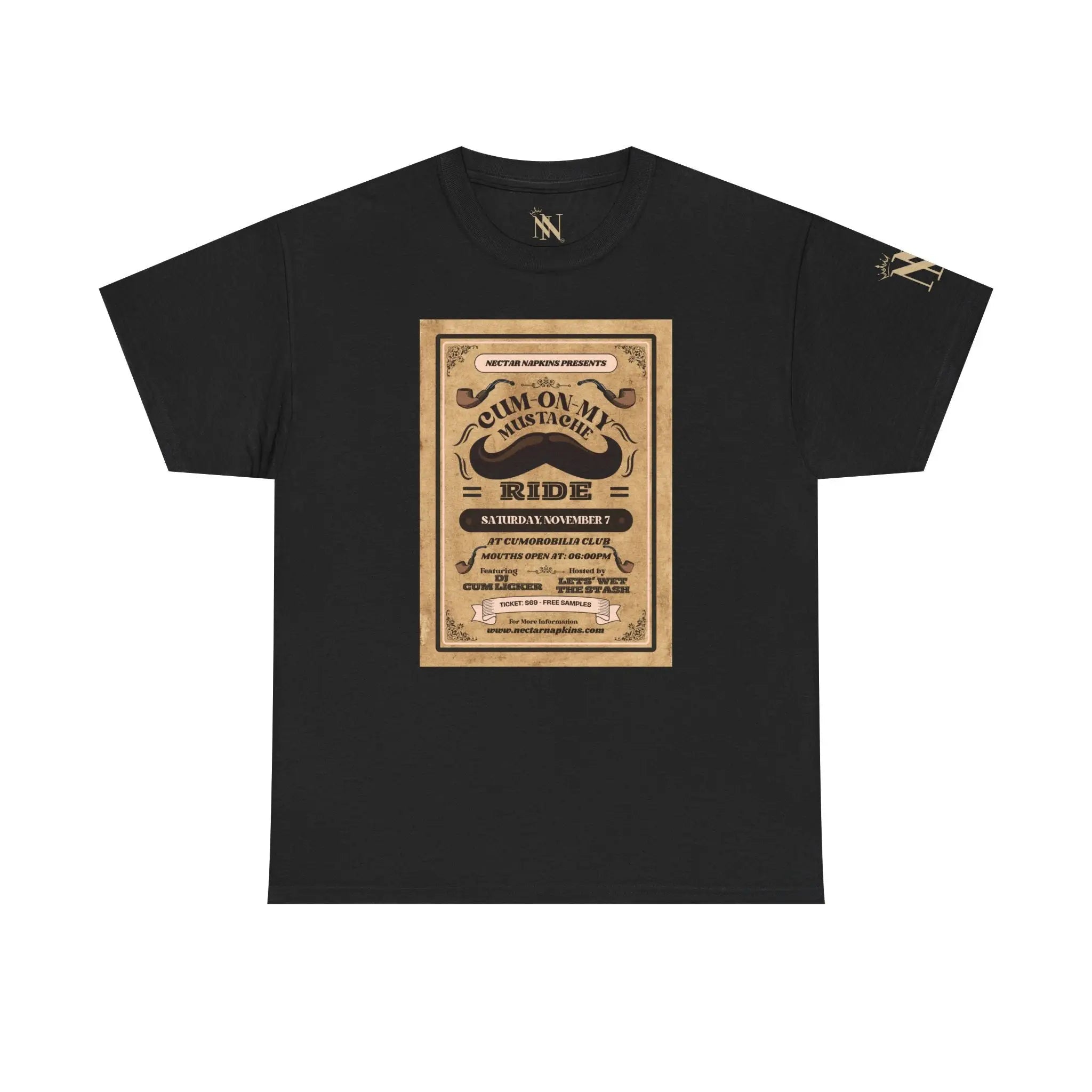Mustache Ride | Mix & Match 100% Cotton Unisex Fun-Flirty Lovers’ Tees
