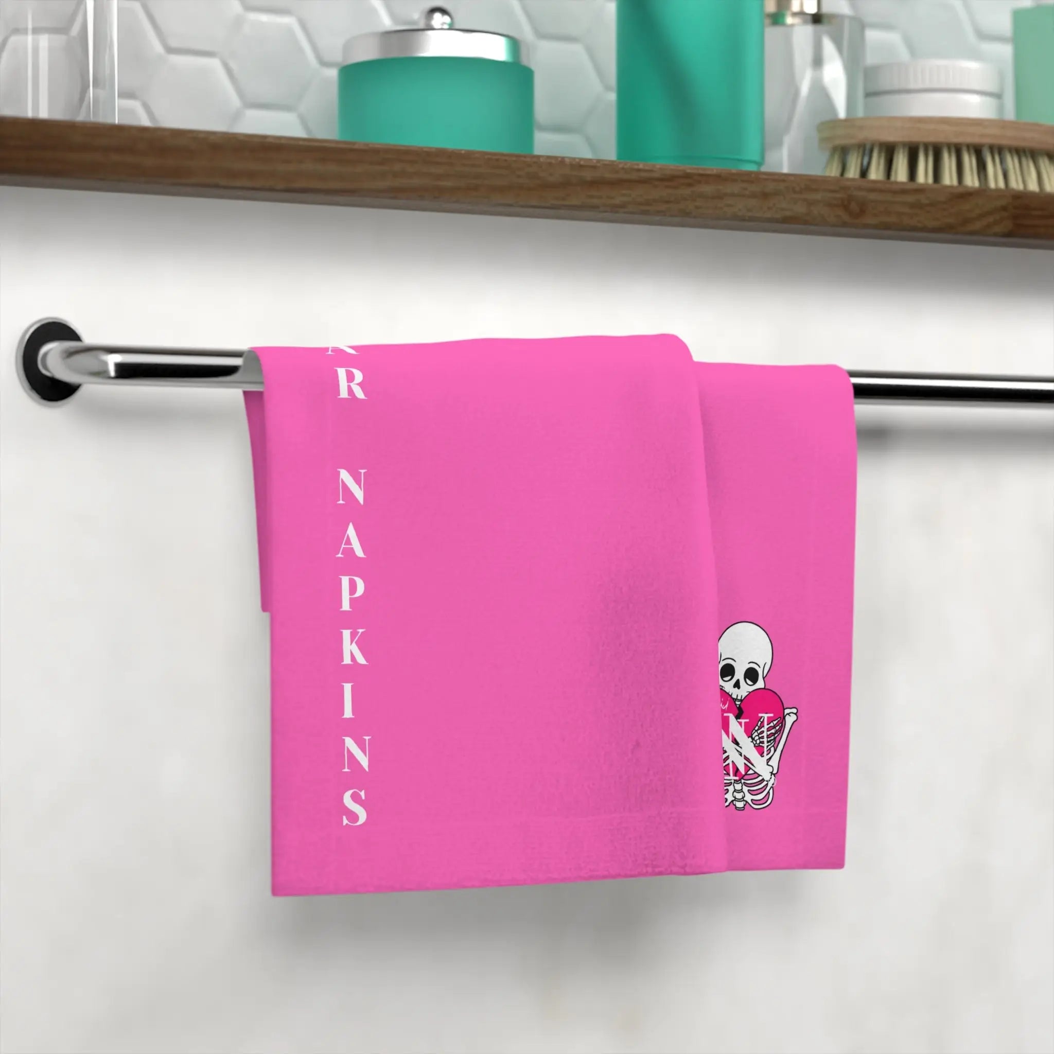 Nectar Napkins Brand Bright Pink | Nectar Napkins Lils’ Fun-Flirty Lovers’ Towels