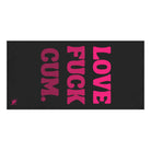 Love Fuck Cum. Nectar Napkins Large Sex Towel