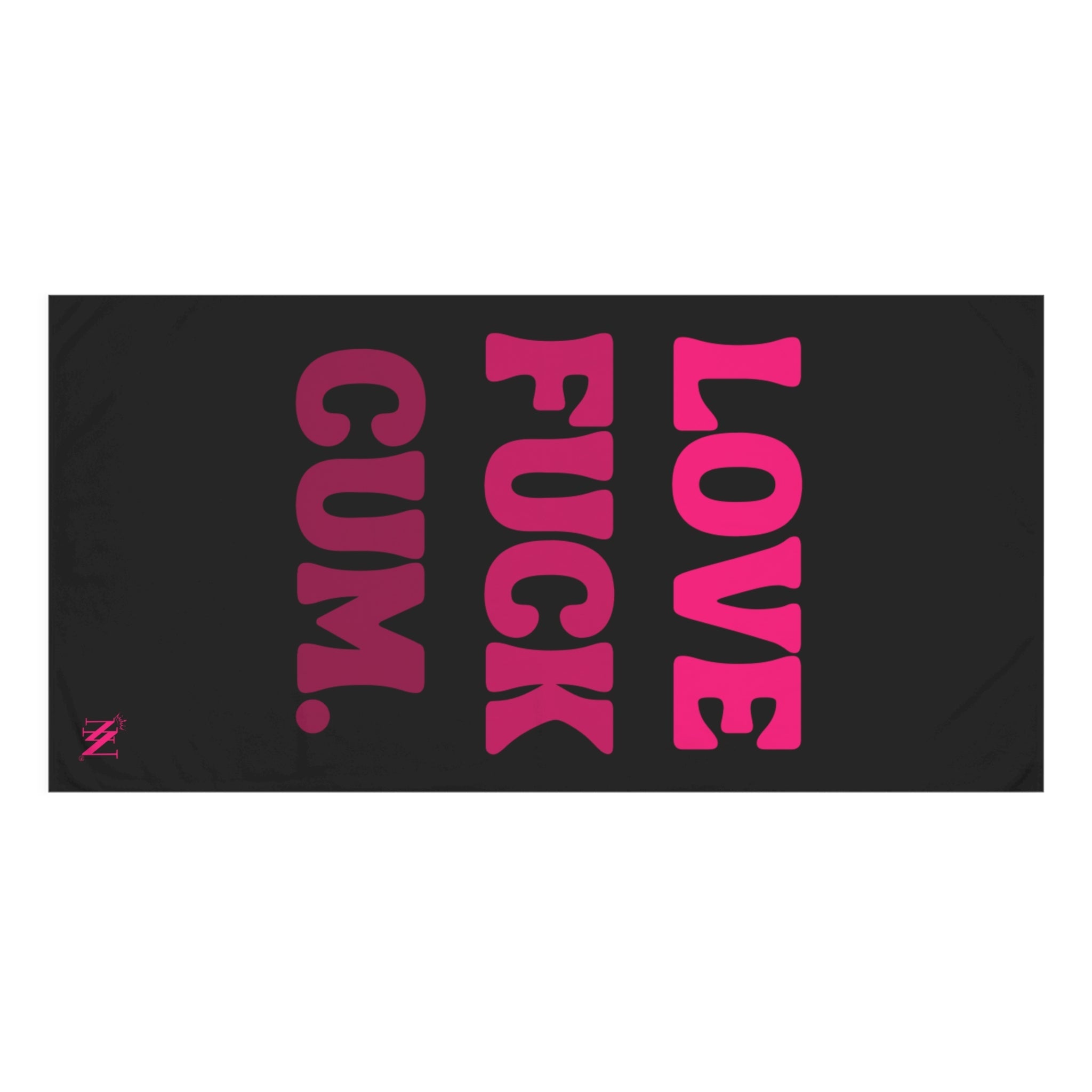 Love Fuck Cum. Nectar Napkins Large Sex Towel