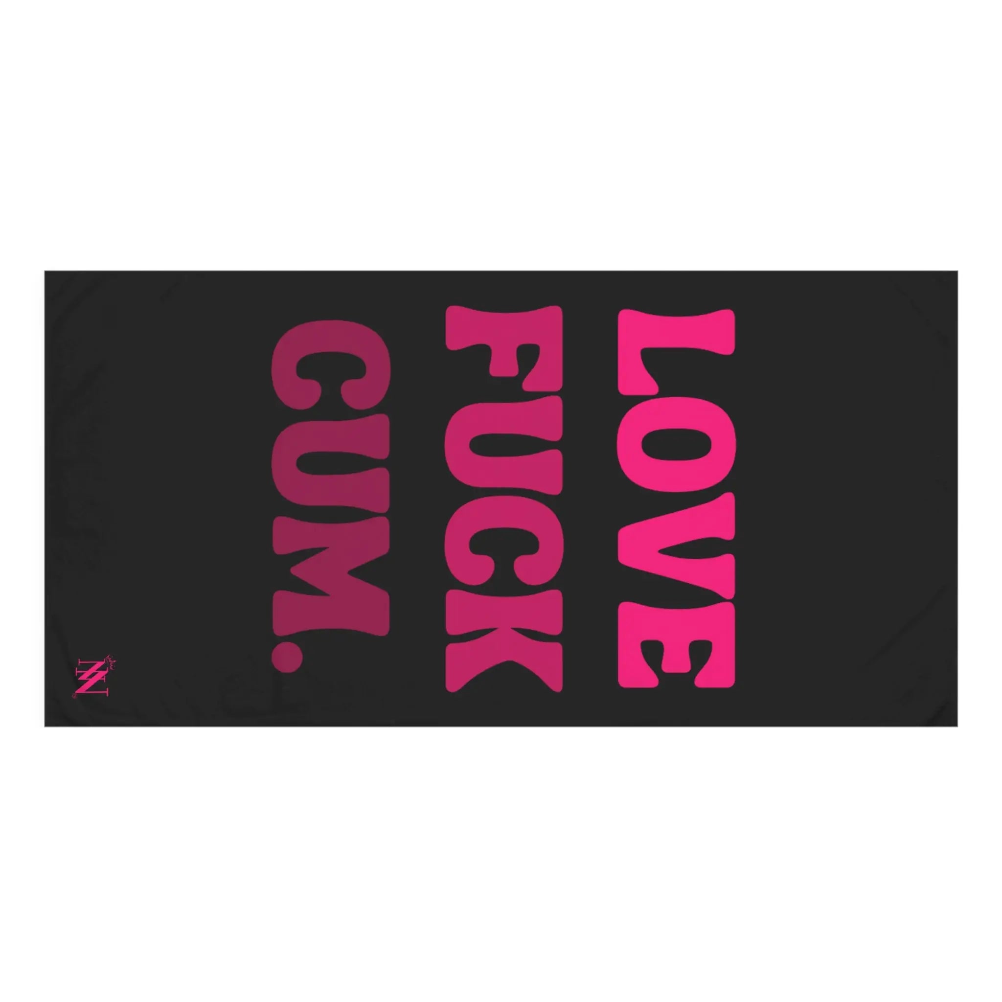 Love Fuck Cum. Nectar Napkins Large Sex Towel