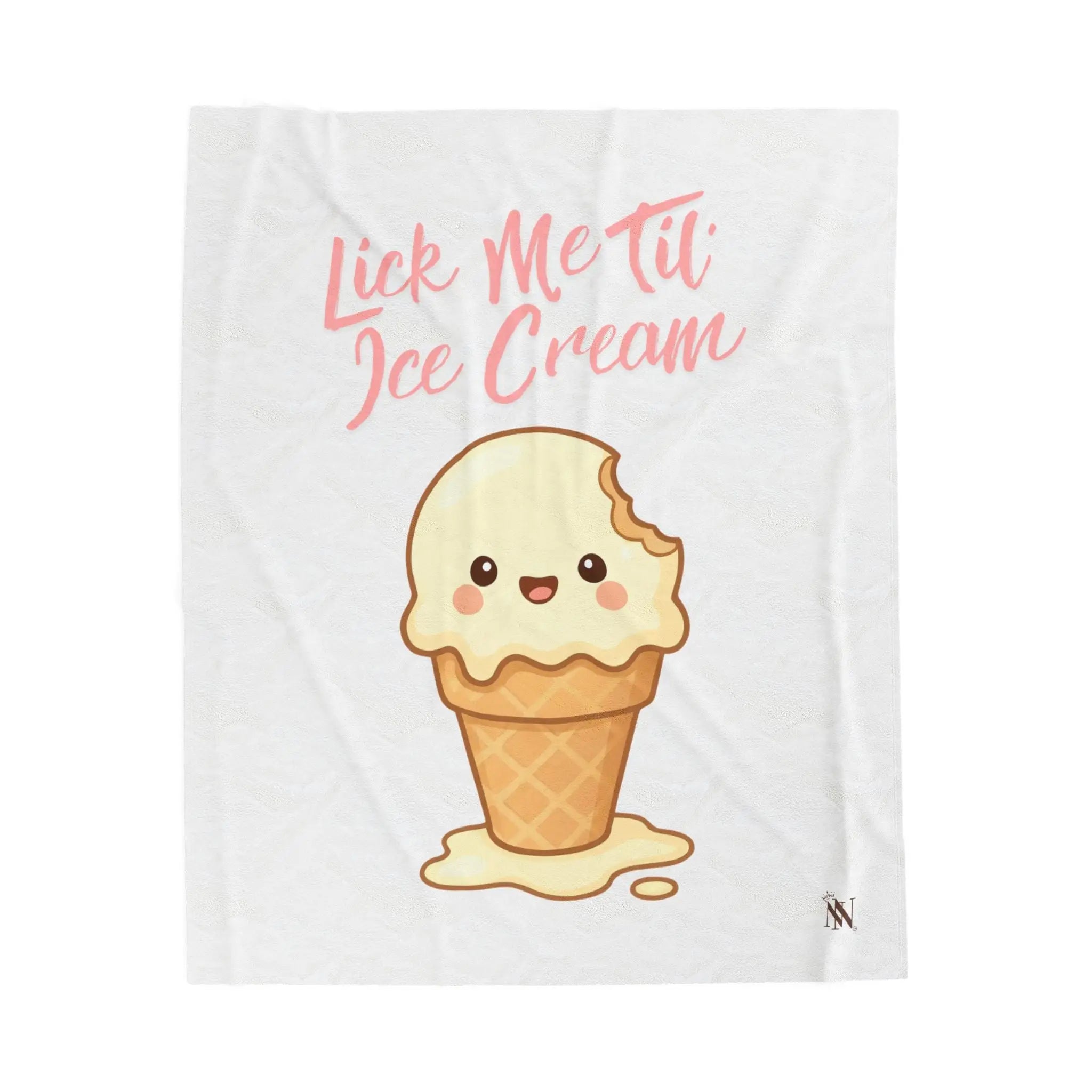 Lick Me Til’ Ice Cream | Nectar Napkins Fun-Flirty Lovers’ Blankets