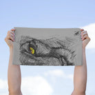Fierce Cat Light Grey | Mix & Match Soft Fun-Flirty Lovers’ Towels