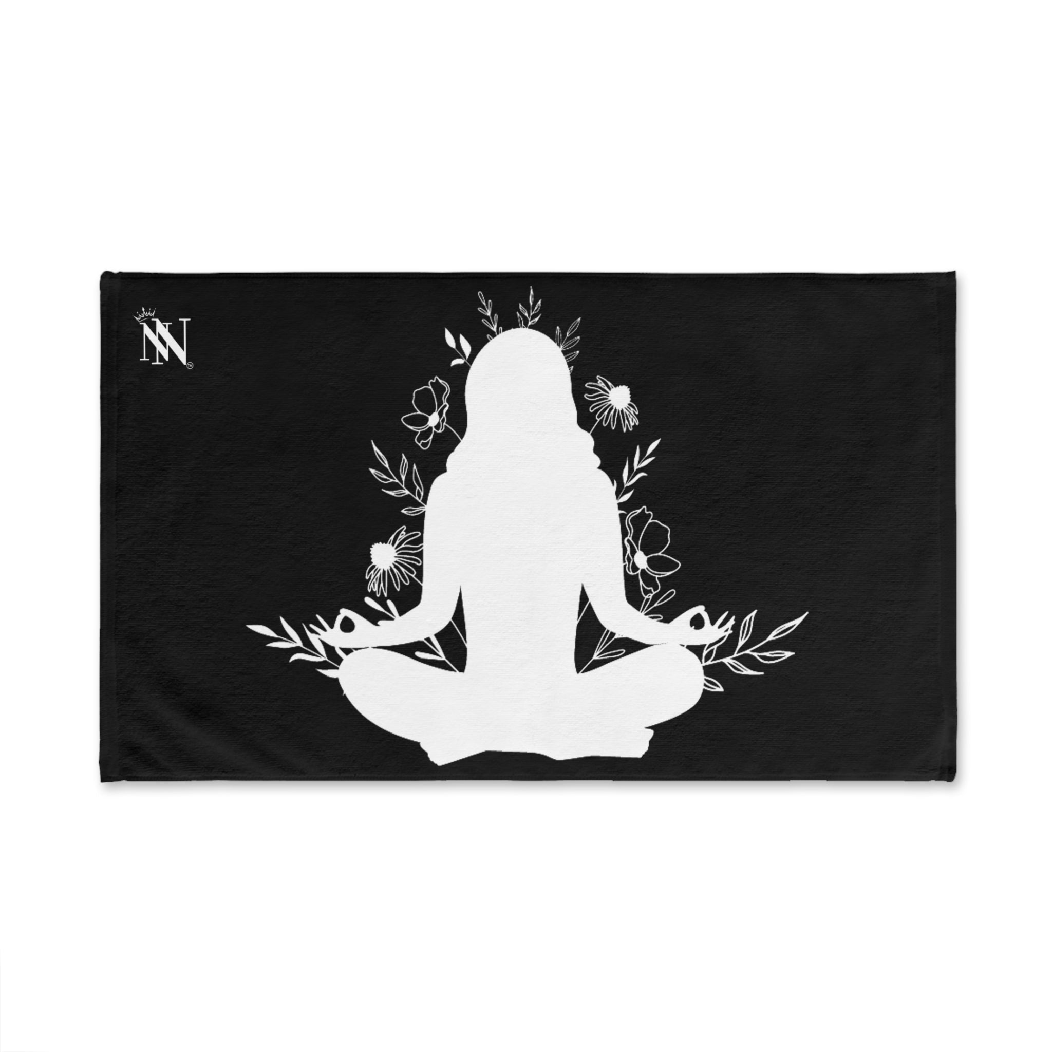 Seated Yoga Meditation Black Cum Towel