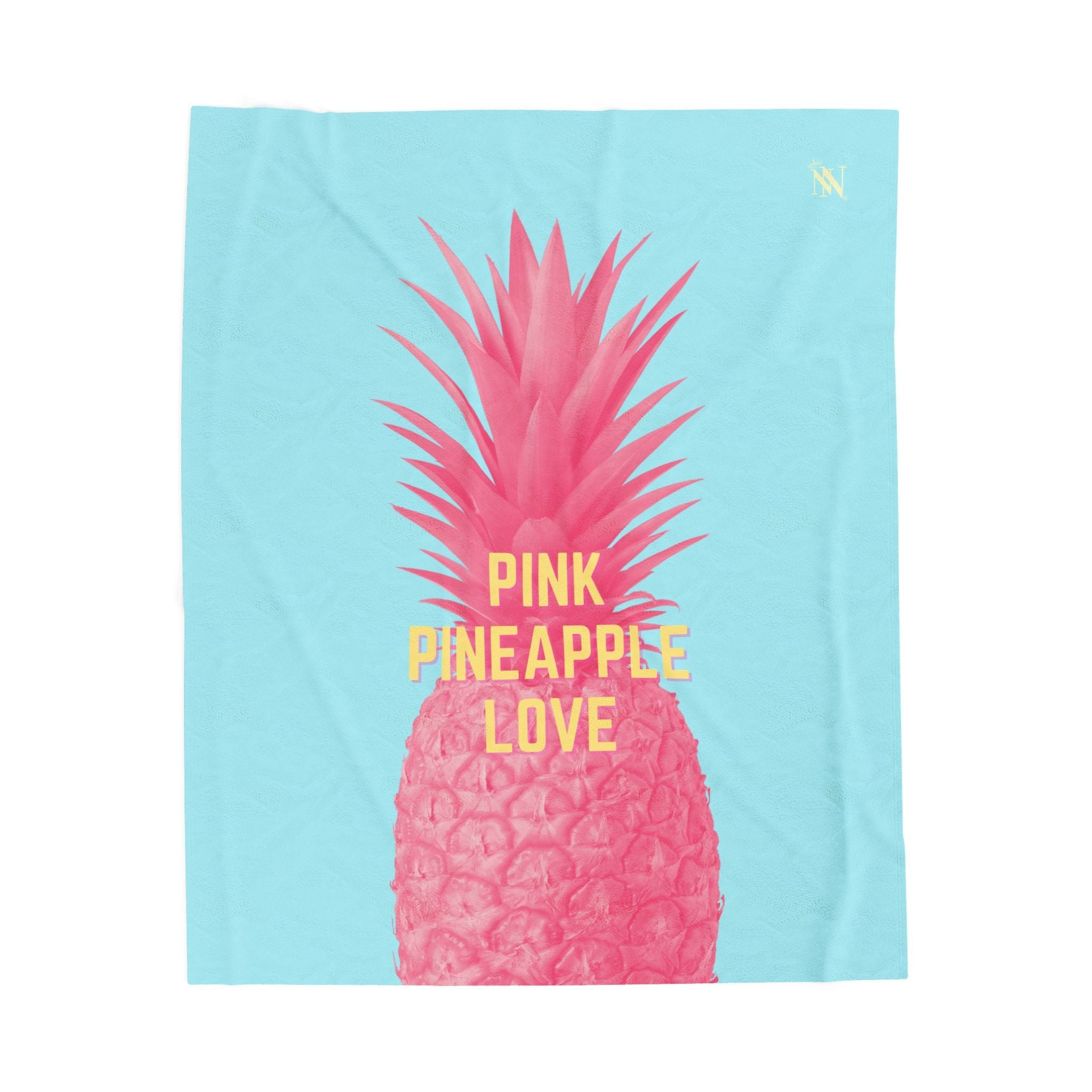 Pink Pineapple Love | Mix & Match Velveteen Fun-Flirty Lovers’ Blankets