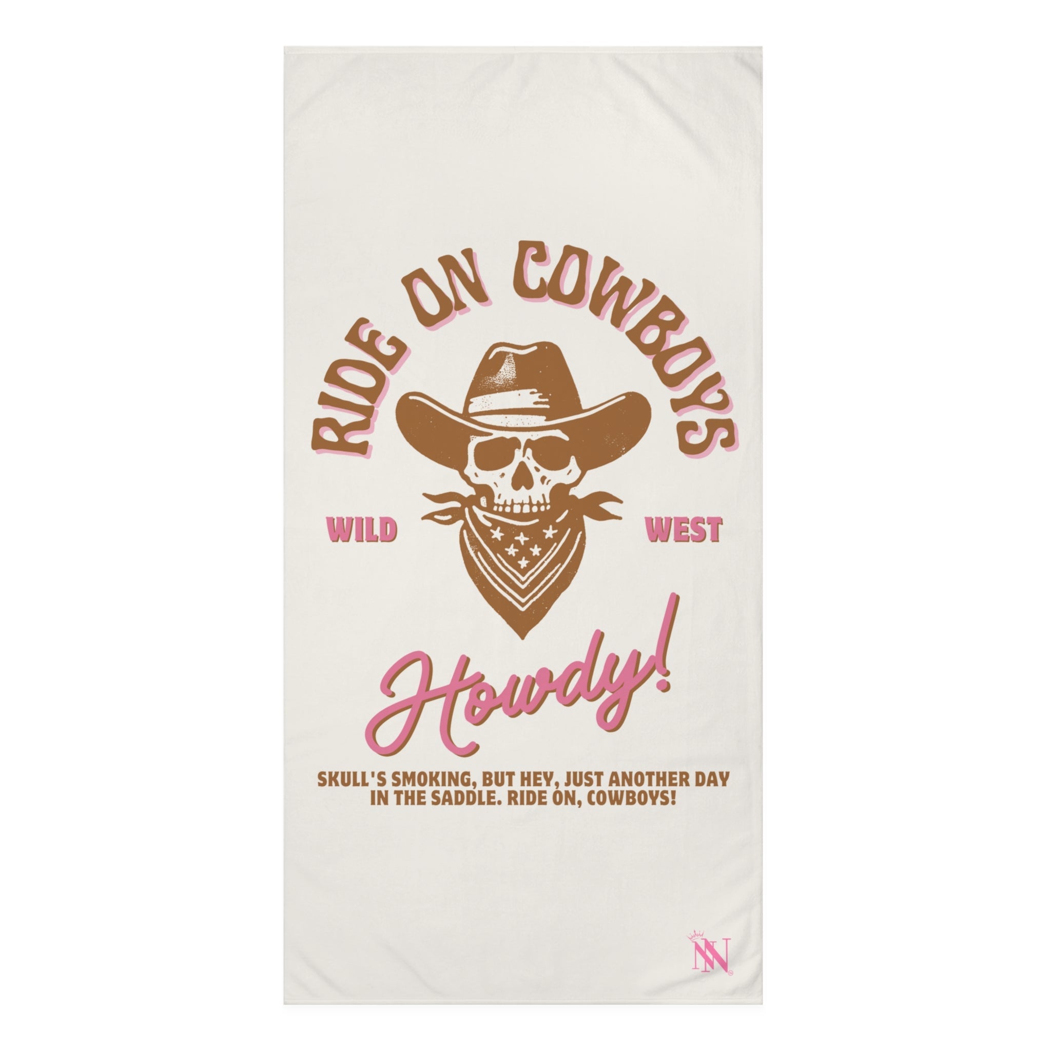 Ride On Cowboys Silky Soft Mink Cotton Extra Large Playful Sex Towel