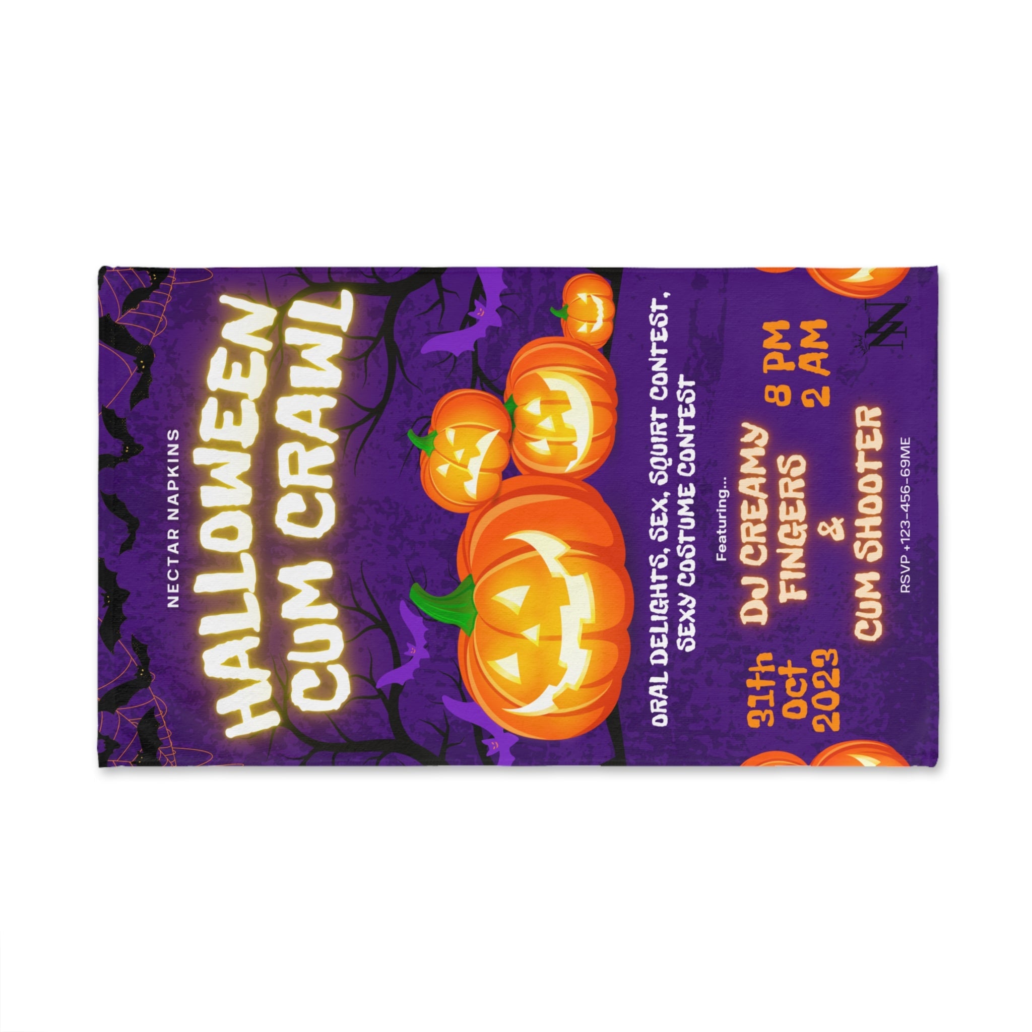 Halloween Cum Crawl | Mix & Match Original Fun-Flirty Lovers’ Towels
