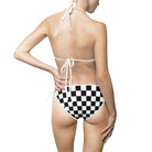 Black & White Checkered | Mix & Match Fun-Flirty Lovers’ String Bikinis