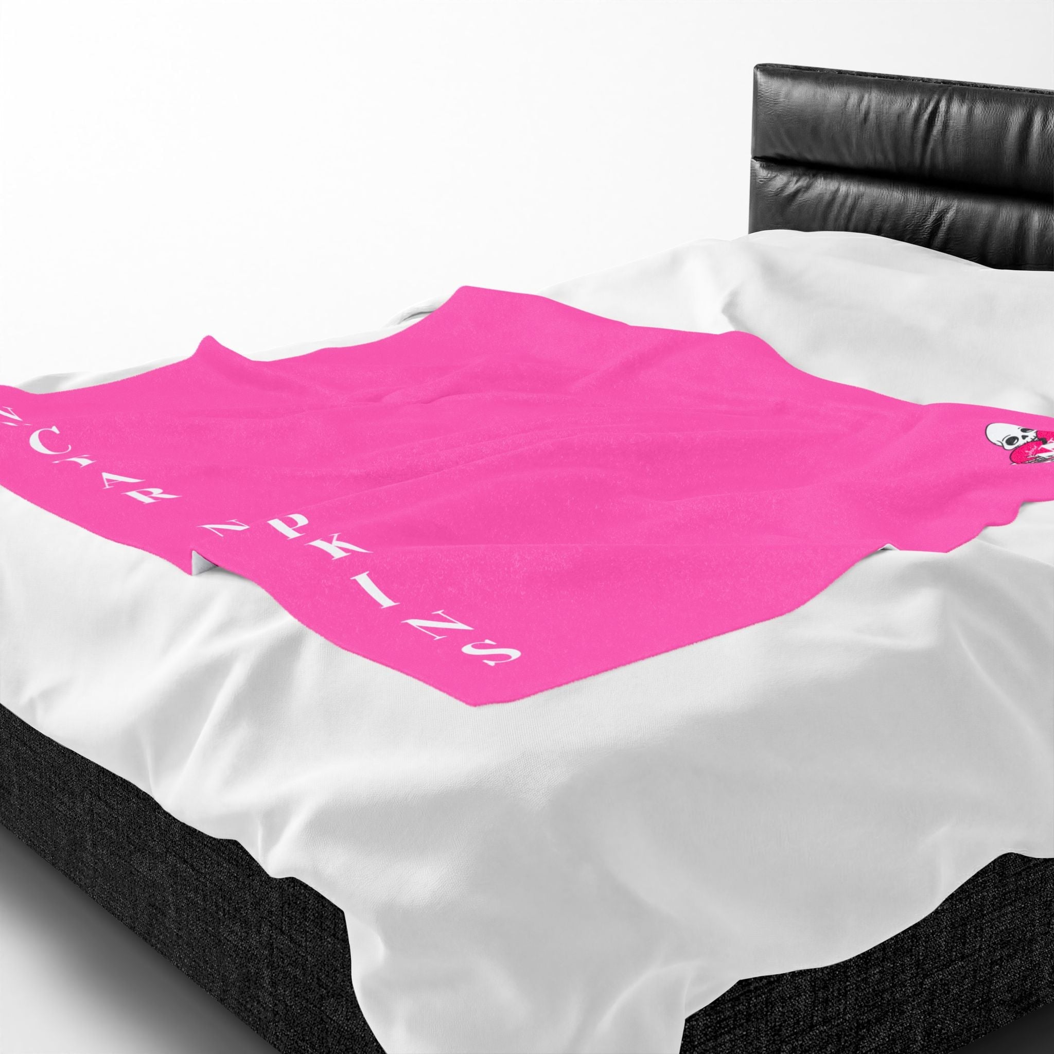 Nectar Napkins Brand Bright Pink Love Blanket