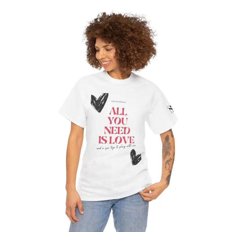 All You Need Is Love | Mix & Match 100% Cotton Unisex Fun-Flirty Lovers’ Tees