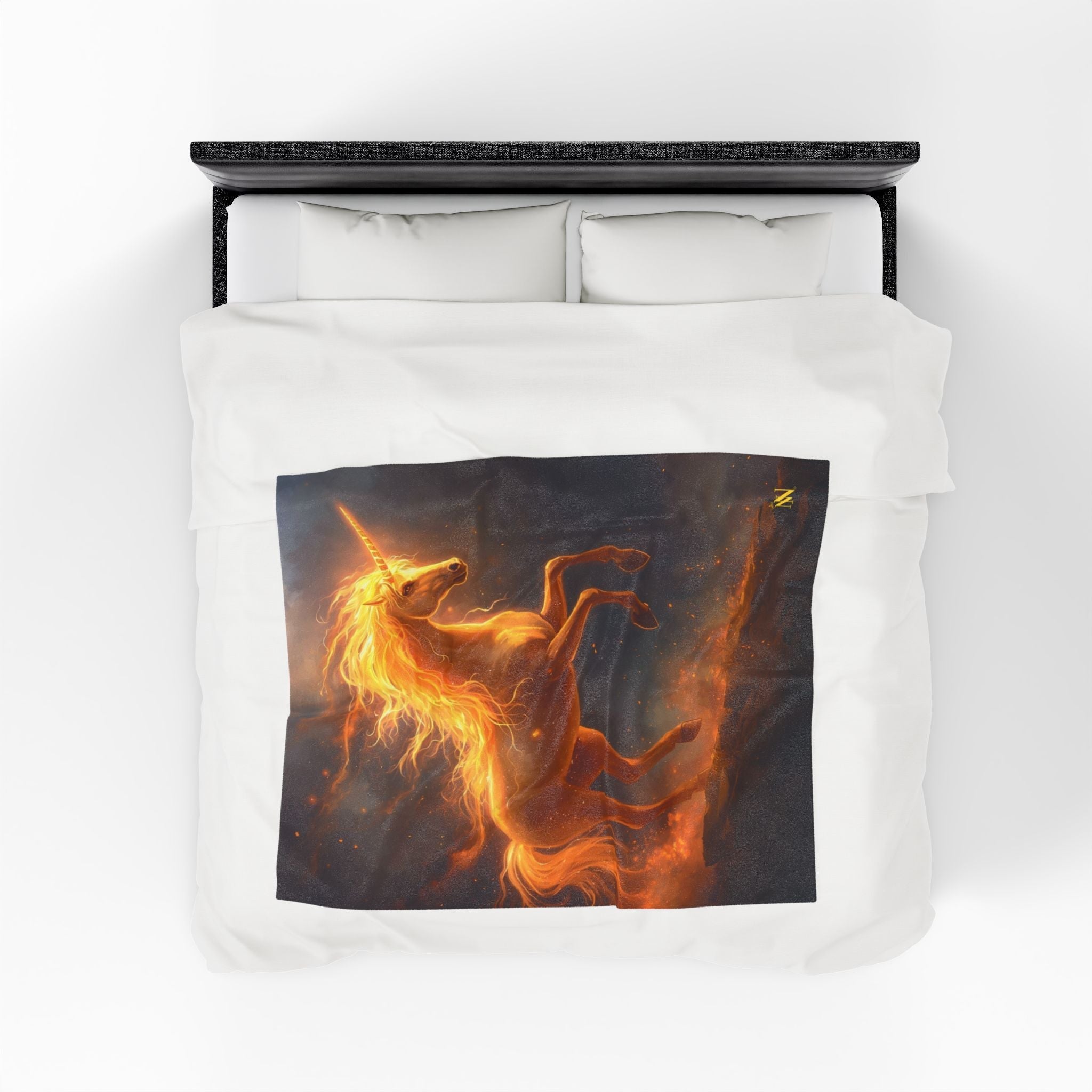 Fire Storm Unicorn | Mix & Match Velveteen Fun-Flirty Lovers’ Blankets