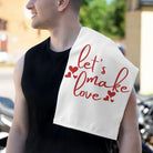 Let’s Make Love Hearts Sex Towel