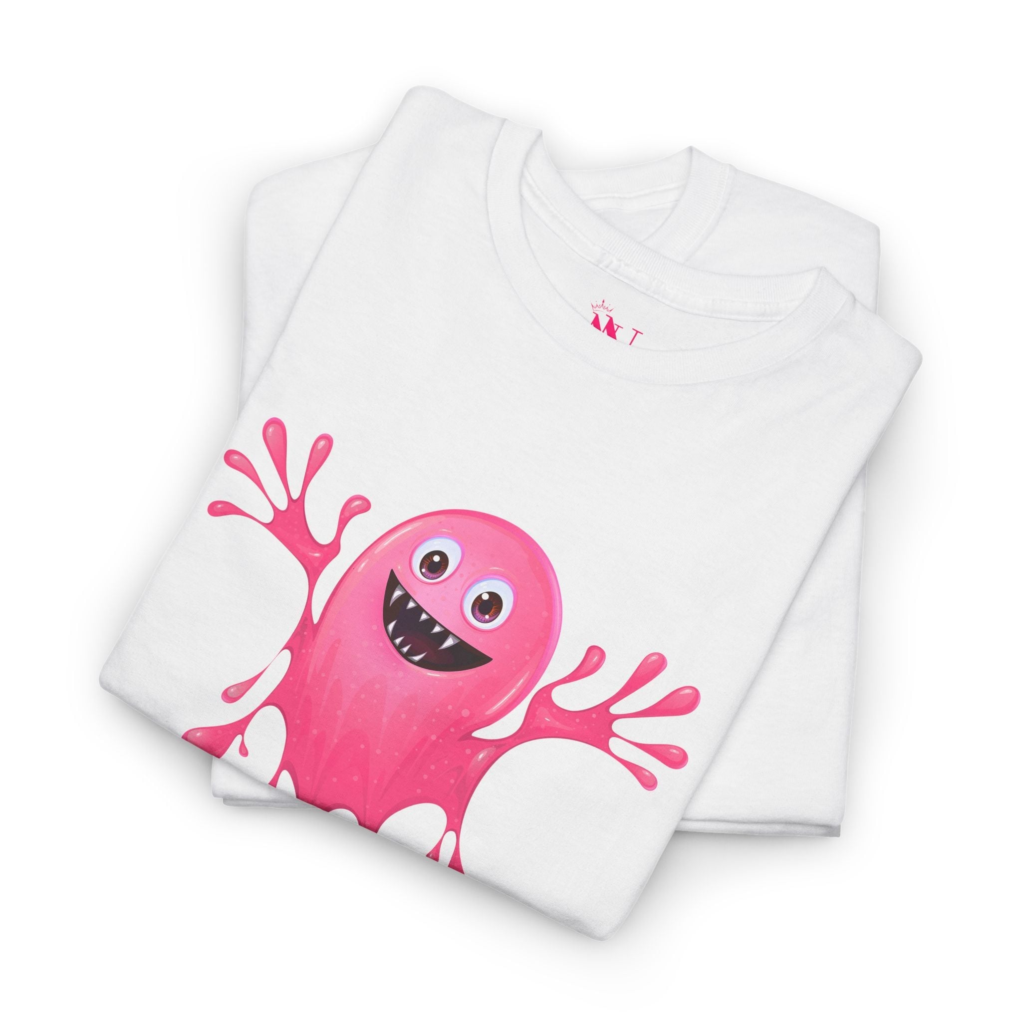 Slimy Pink Monster | Mix & Match 100% Cotton Unisex Fun-Flirty Lovers’ Tees