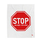 Stop And Cum Sign | Mix & Match Fun-Flirty Lovers’ Blankets