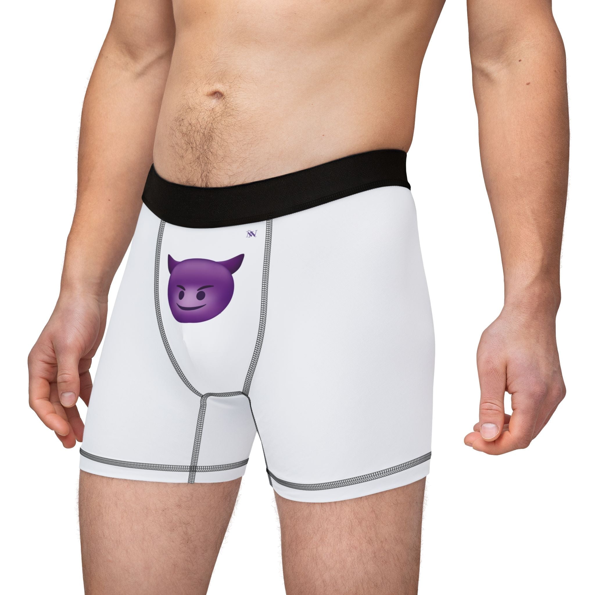Naughty Devil Emoji | Mix & Match Fun-Flirty Lovers’ Boxer Briefs