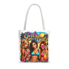 Three Girls Will Be Girls Graphic Series Fun Everyday Cute Tote Bag