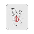 You’re Welcome! with a Kiss | Mix Match Fun-Flirty Lovers’ Water-Resistant Blankets