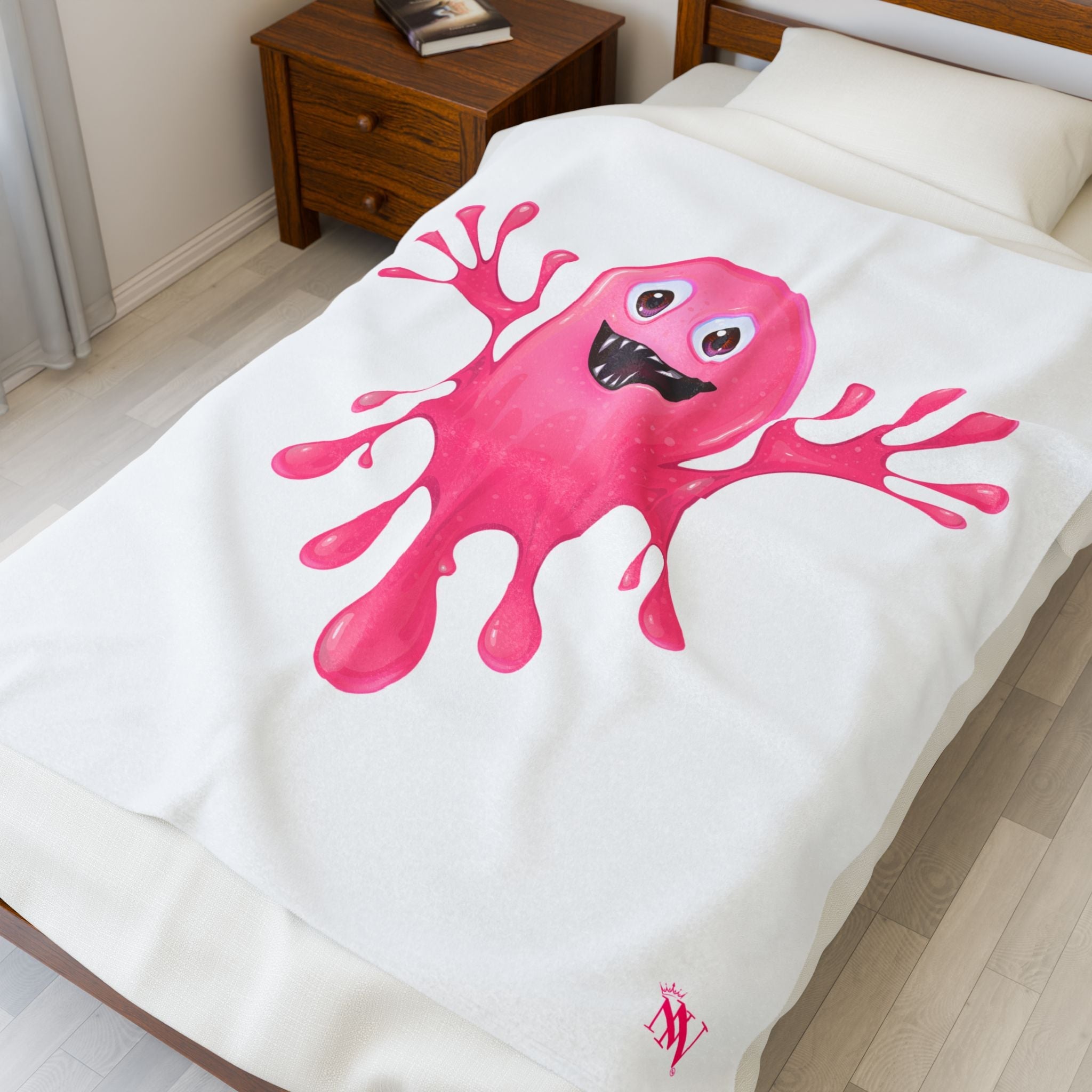Slimy Pink Monster | Mix & Match Soft Fun-Flirty Lovers’ Blankets
