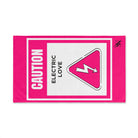 Caution Electric Love Cum Towel