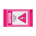 Caution Electric Love | Mix & Match Classic Fun-Flirty Lovers’ Towels