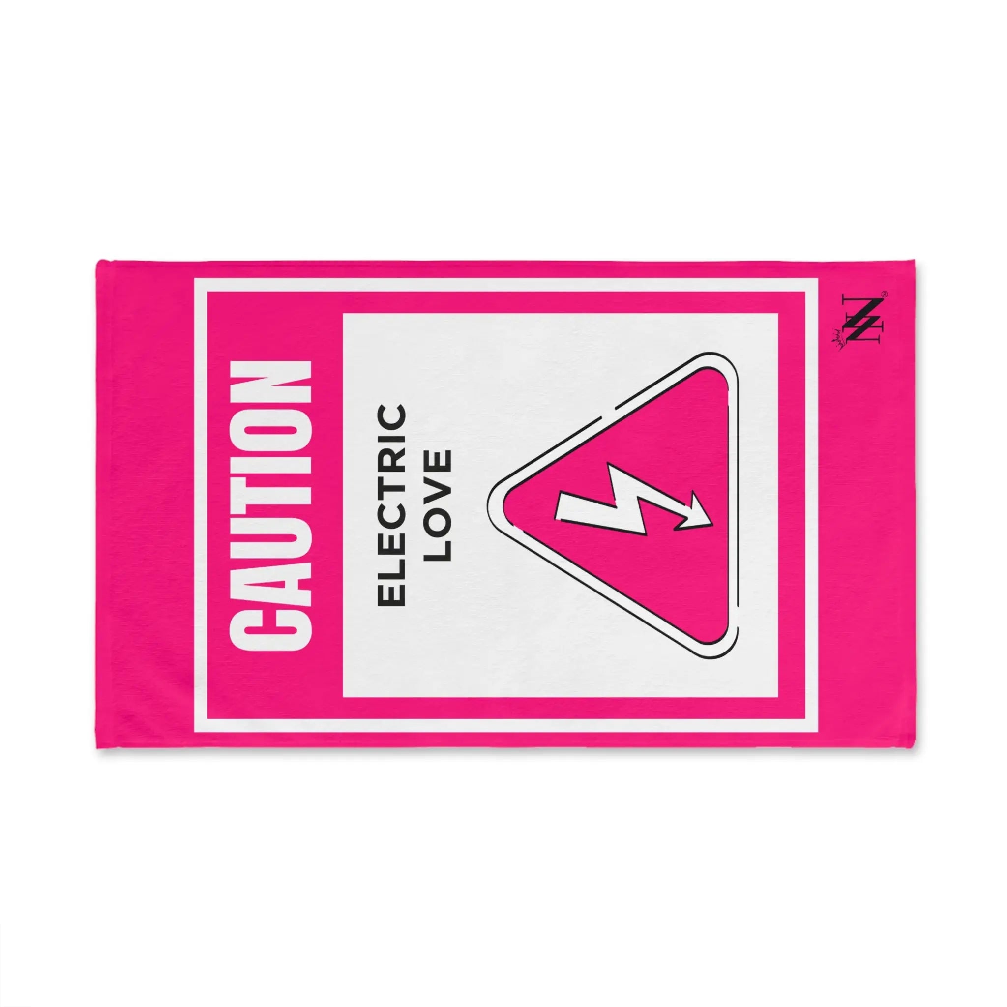 Caution Electric Love Cum Towel