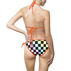Rainbow Checkered | Mix & Match Fun-Flirty Lovers’ String Bikinis