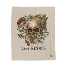 Love & Death Skull Floral | Nectar Napkins Fun-Flirty Lovers’ Blankets