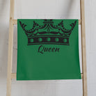 Large Crown Queen Green Cum Towel