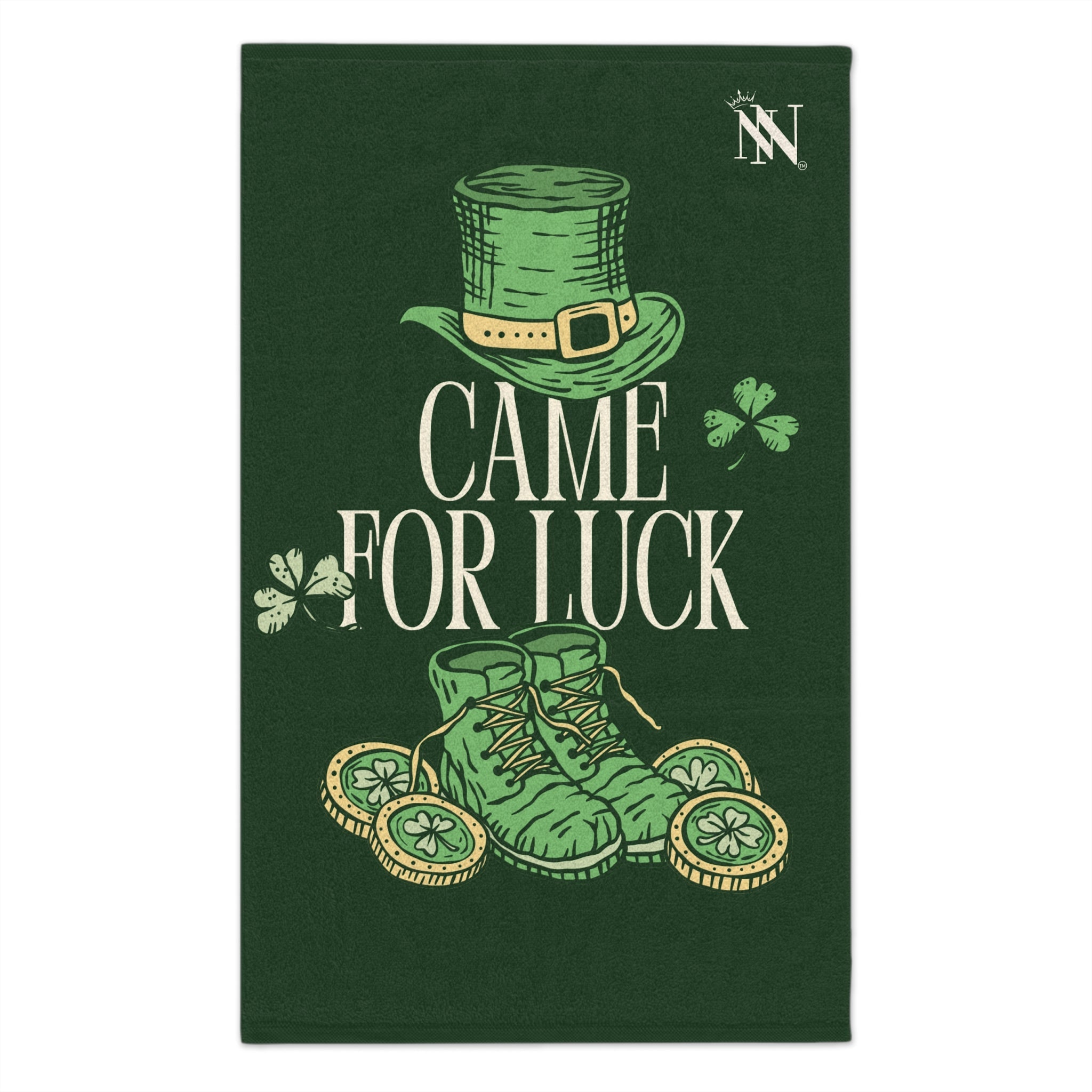 Came for Luck St. Patrick’s Day | Mix & Match Soft Fun-Flirty Lovers’ Towels