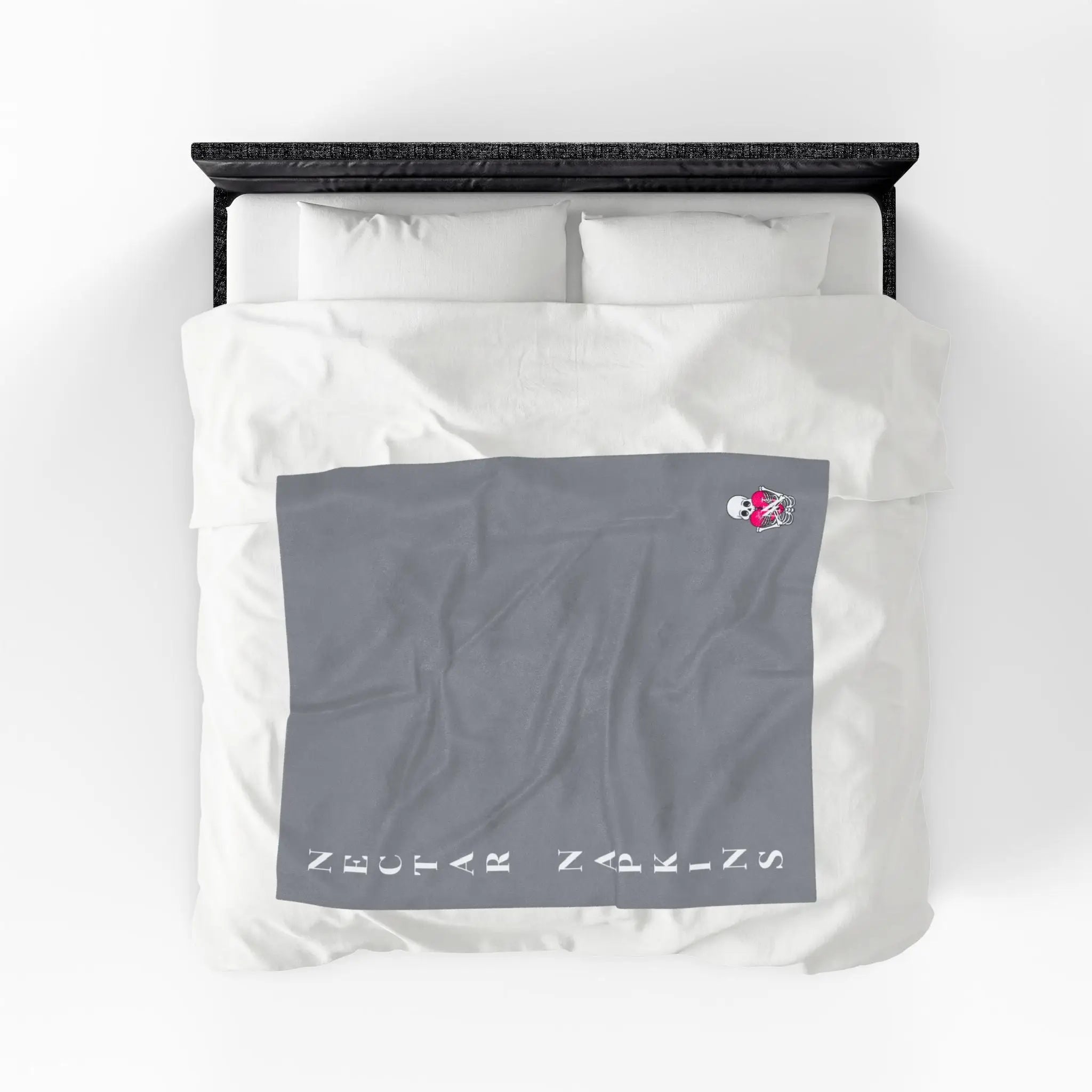 Nectar Napkins Brand Gray Love Blanket