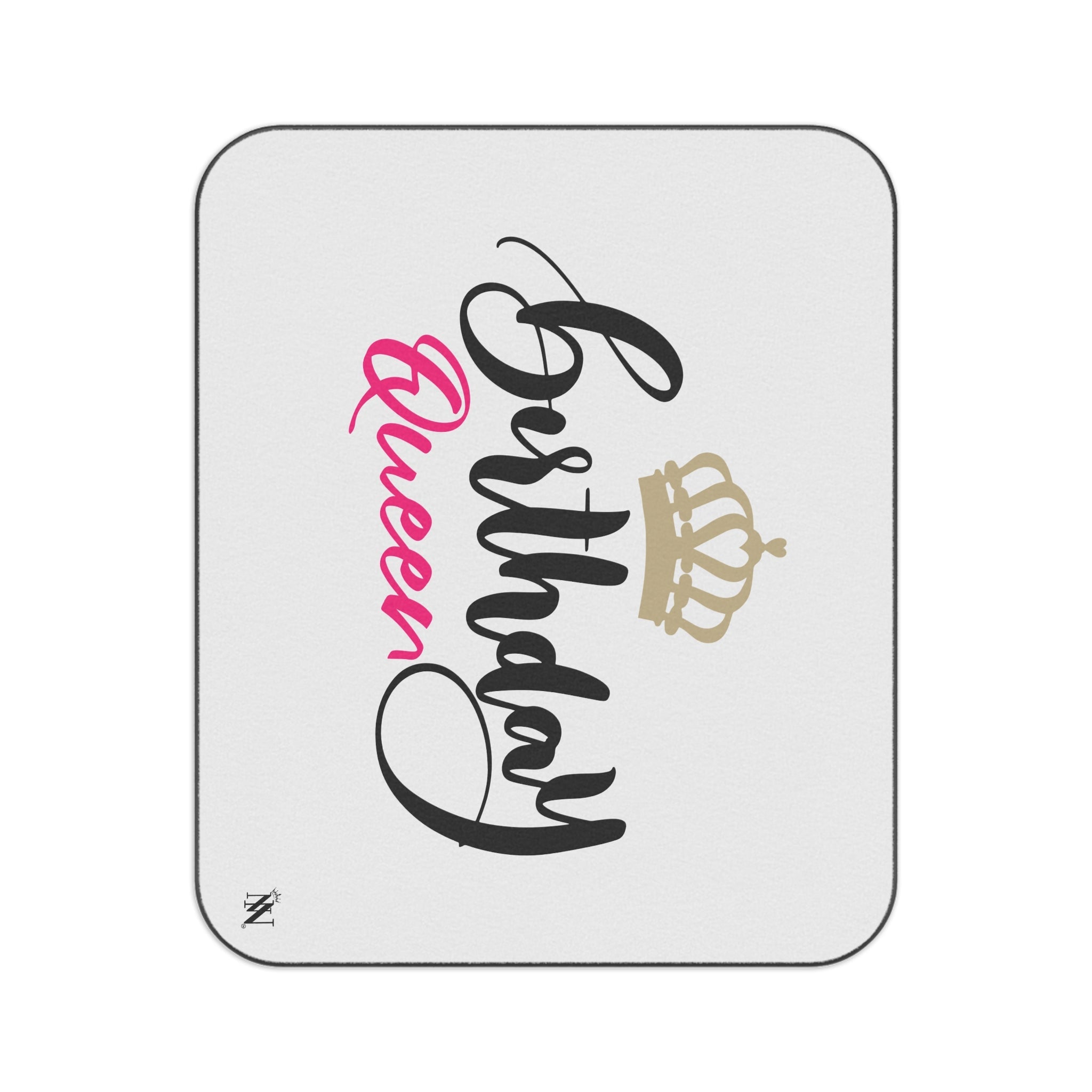 Gold Crown Birthday Queen | Mix Match Fun-Flirty Lovers’ Water-Resistant Blankets