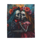 Traditional El Día de los Muertos Dolls | Mix & Match Velveteen Fun-Flirty Lovers’ Blankets
