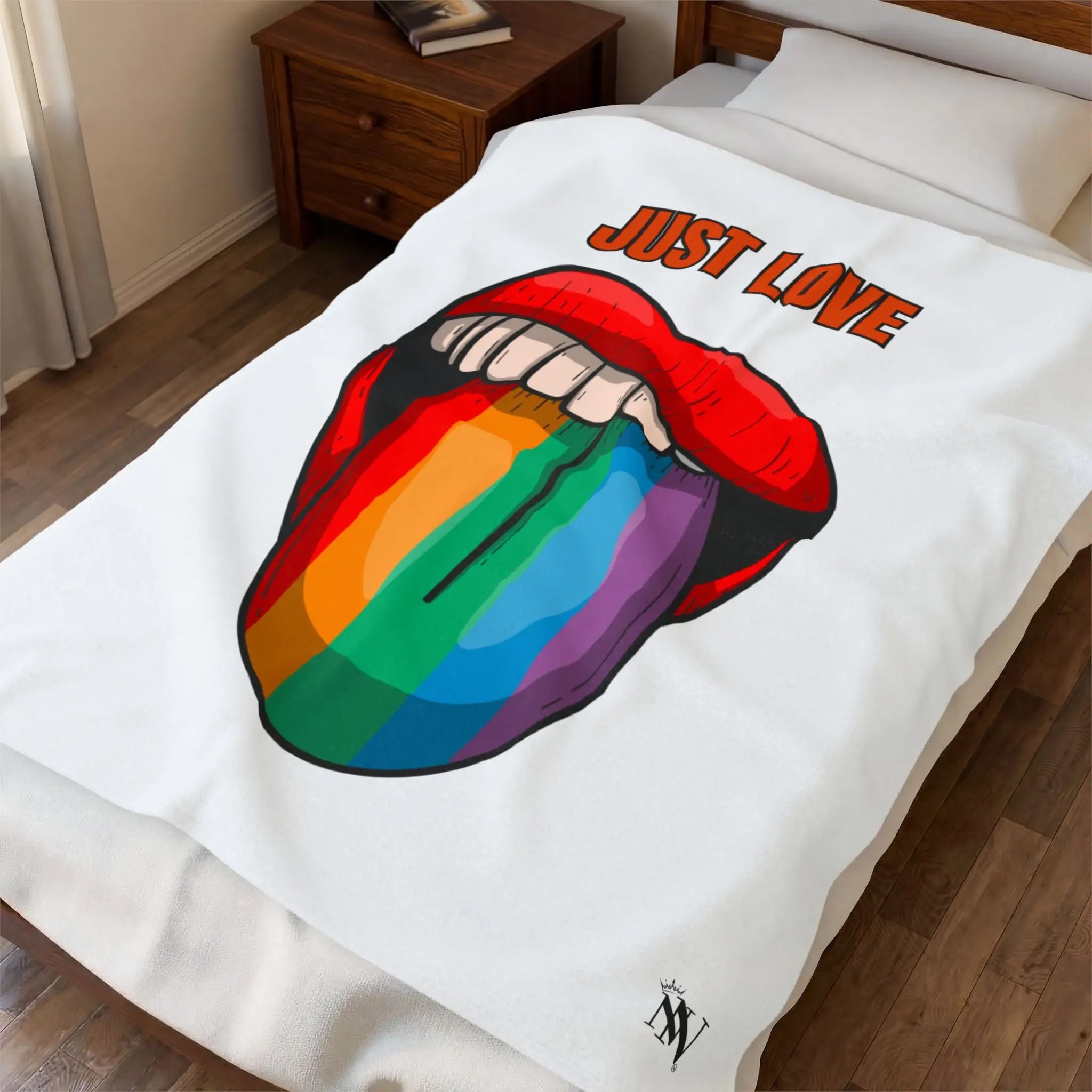 Just Love Rainbow Pride Blanket