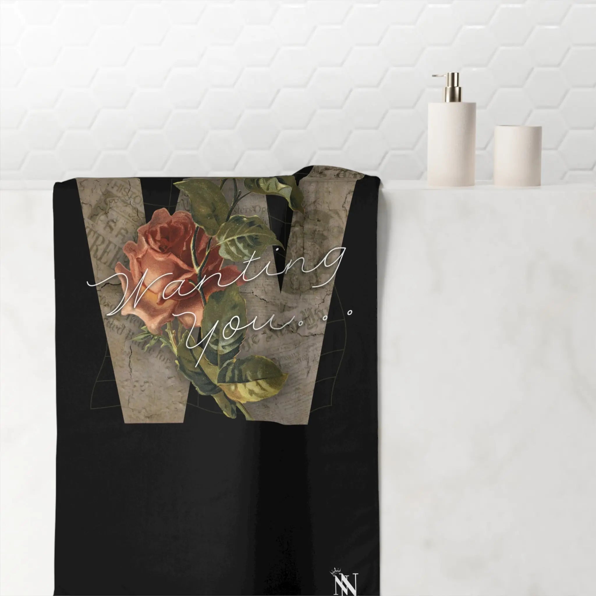 Wanting You... Floral | Mix & Match XL Fun-Flirty Lovers’ Towels