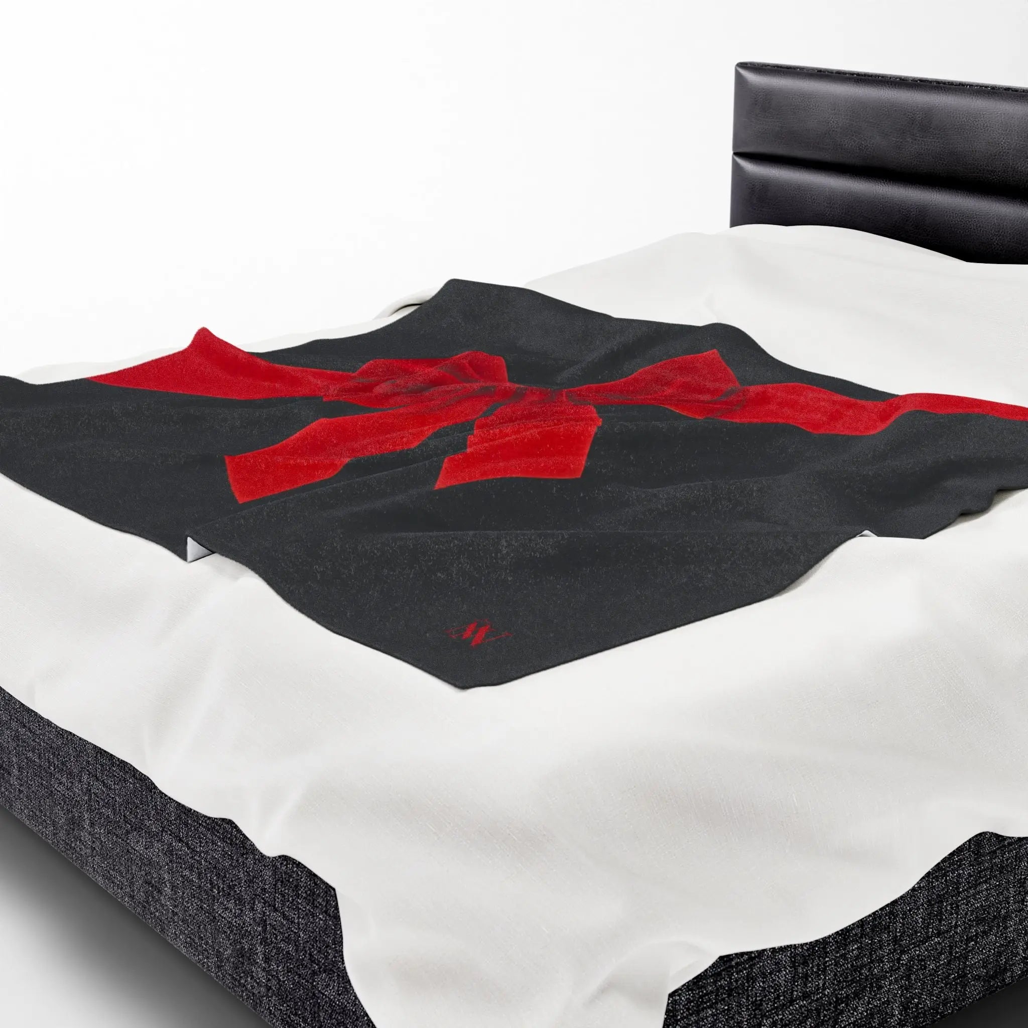 Red Velvet Gift Bow | Mix & Match Velveteen Fun-Flirty Lovers’ Blankets