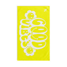 Smiley Happy Face Good Vibes Neon Yellow | Mix & Match Classic Fun-Flirty Lovers’ Towels
