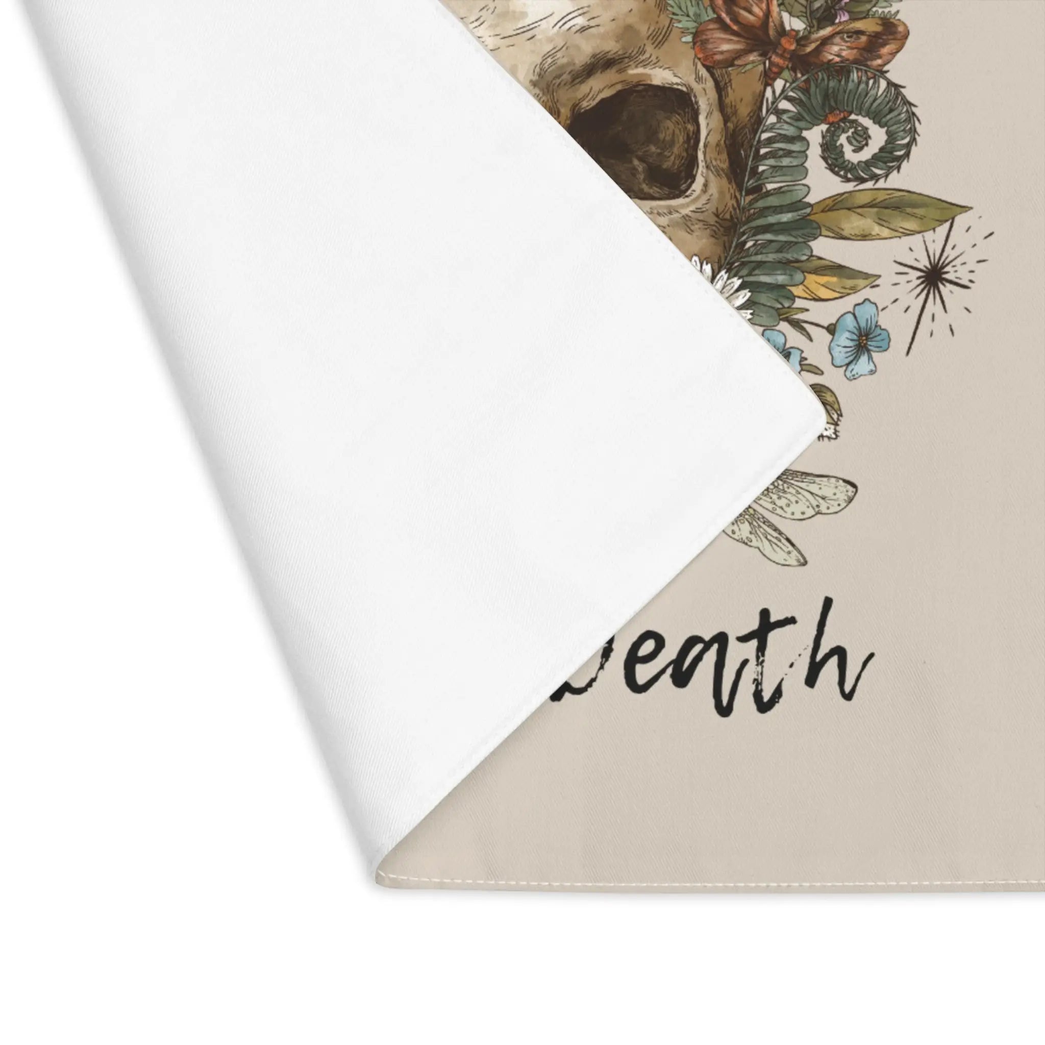 Love & Death Skull Floral | Nectar Napkins Fun-Flirty Lovers’ Toy Mats