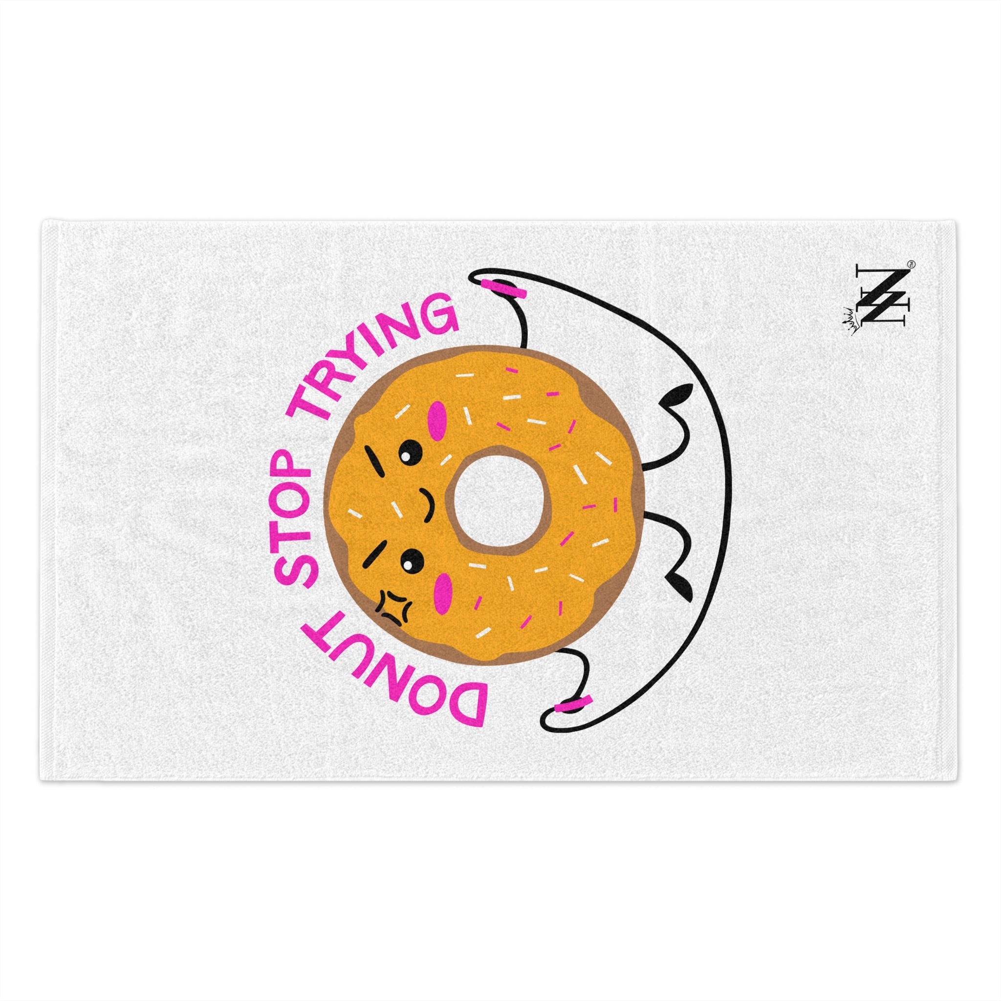 Donut Stop Trying | Mix & Match Soft Fun-Flirty Lovers’ Towels