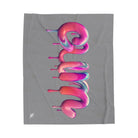 Dripping Cum Grey | Mix & Match Velveteen Fun-Flirty Lovers’ Blankets