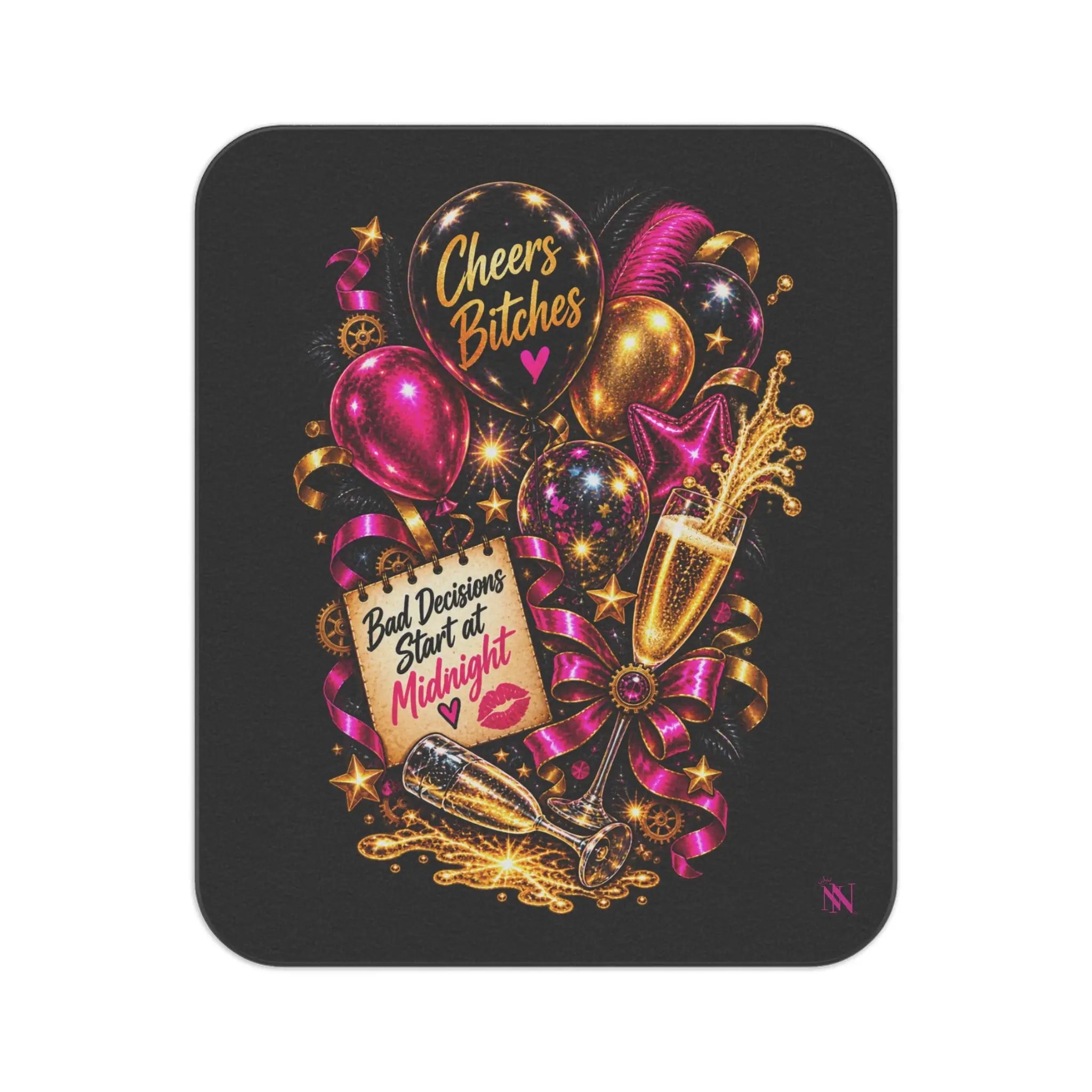Cheers Bitches New Years | Nectar Napkins Fun-Flirty Lovers’ Sex Blankets