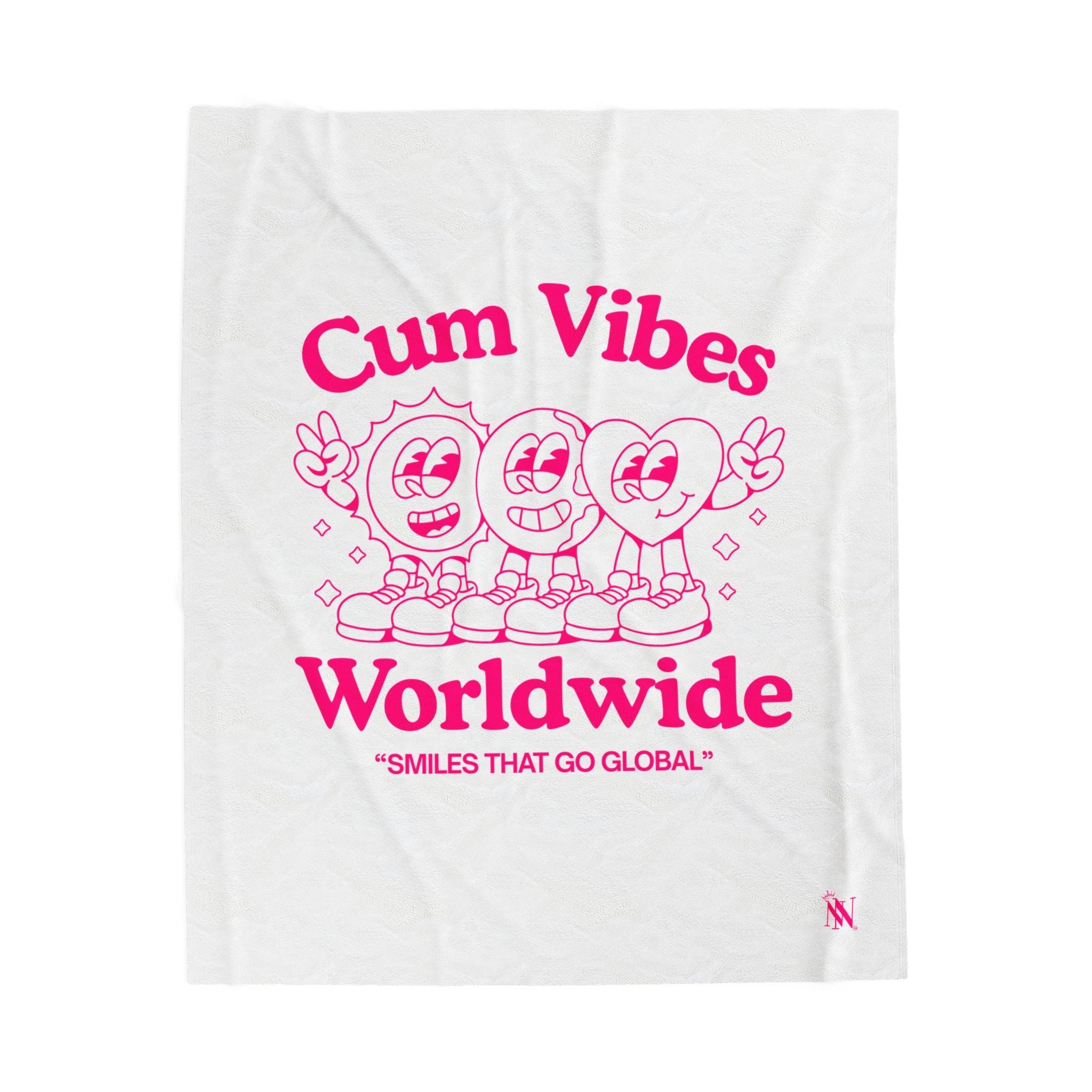 Cum Vibes Worldwide | Mix & Match Velveteen Fun-Flirty Lovers’ Blankets