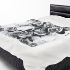 Grey Washed Skull & Roses | Mix & Match Soft Fun-Flirty Lovers’ Blankets